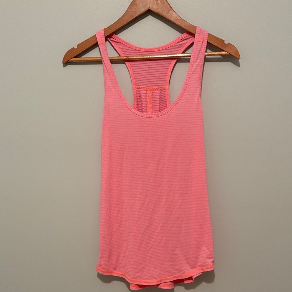 Lululemon Athletica Pink Racerback Tank Top